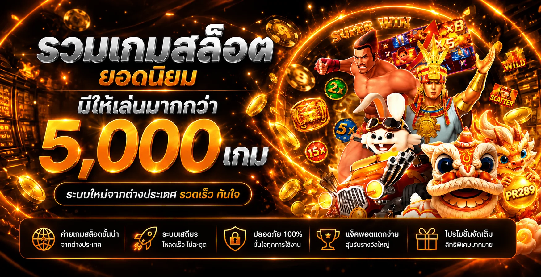 รวมเกม PR289 และข้อมูลเกมสล็อต